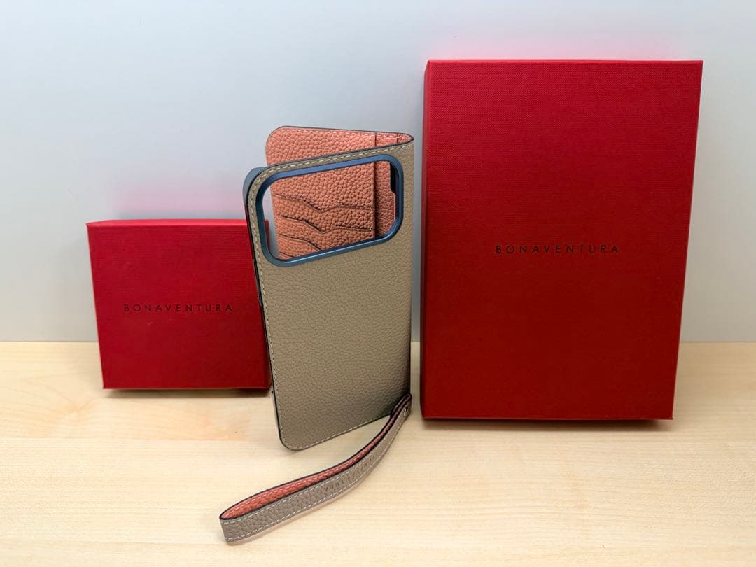 BONAVENTURA 手帳型ケース ベージュ　iPhone17Pro MAX