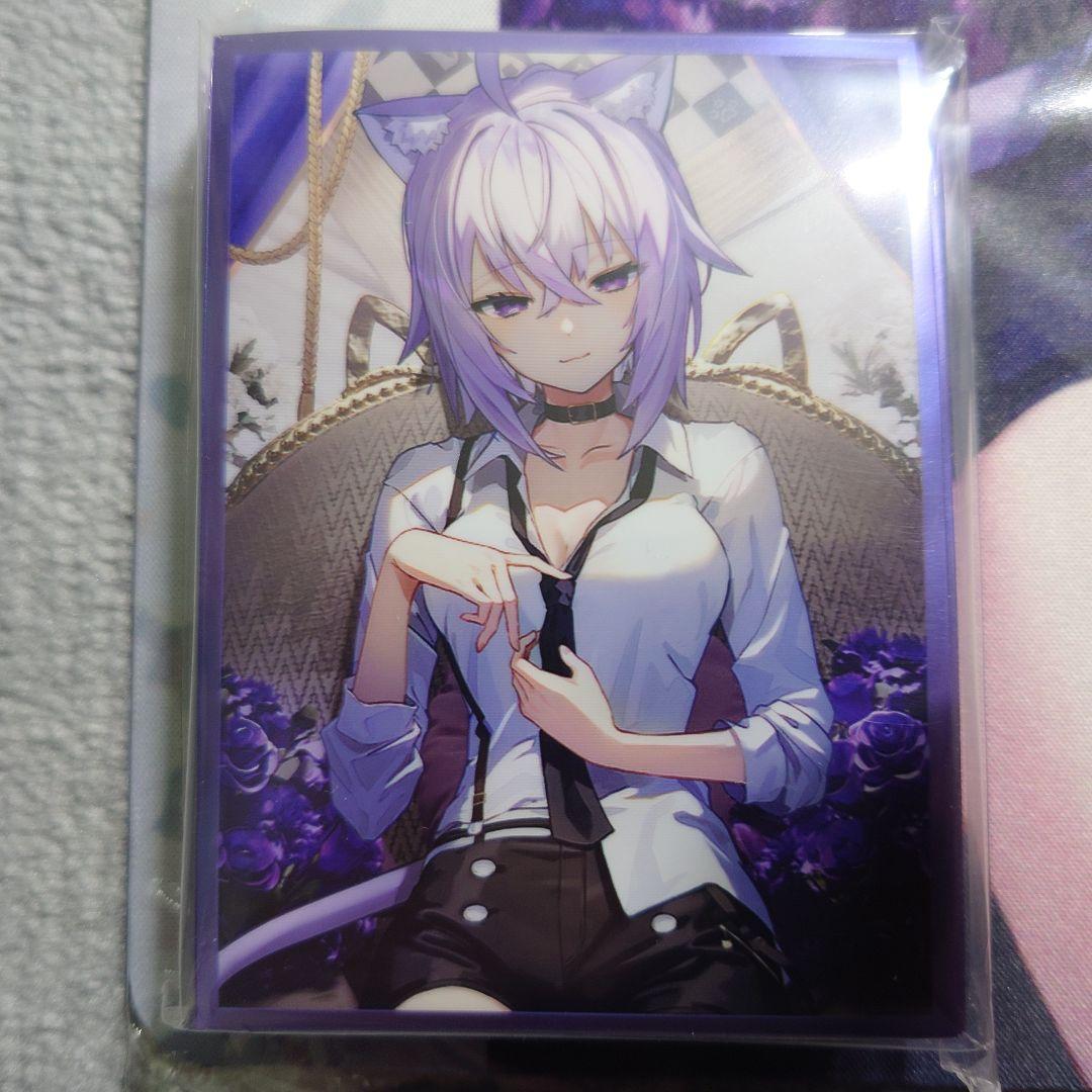 α1 ホロライブ 猫耳椅子&花 猫又おかゆ スリーブ&プレイマット