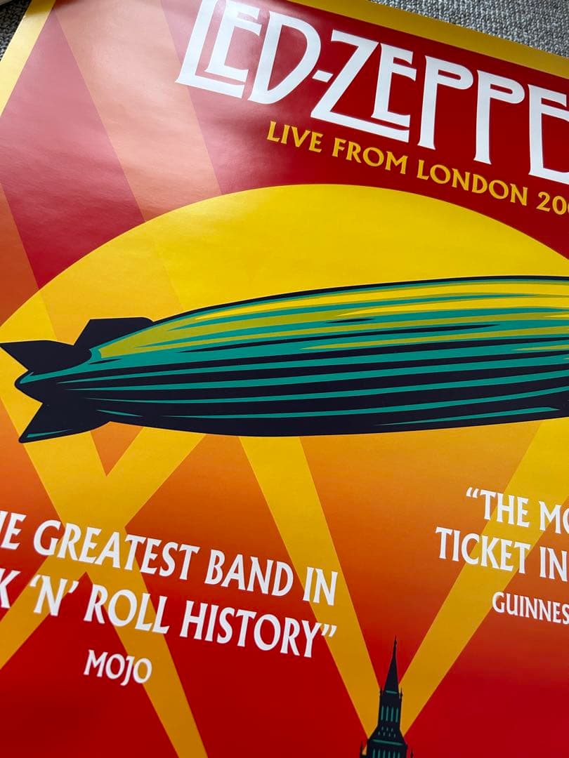 Led Zeppelin Celebration Day 祭典の日 B2ポスター