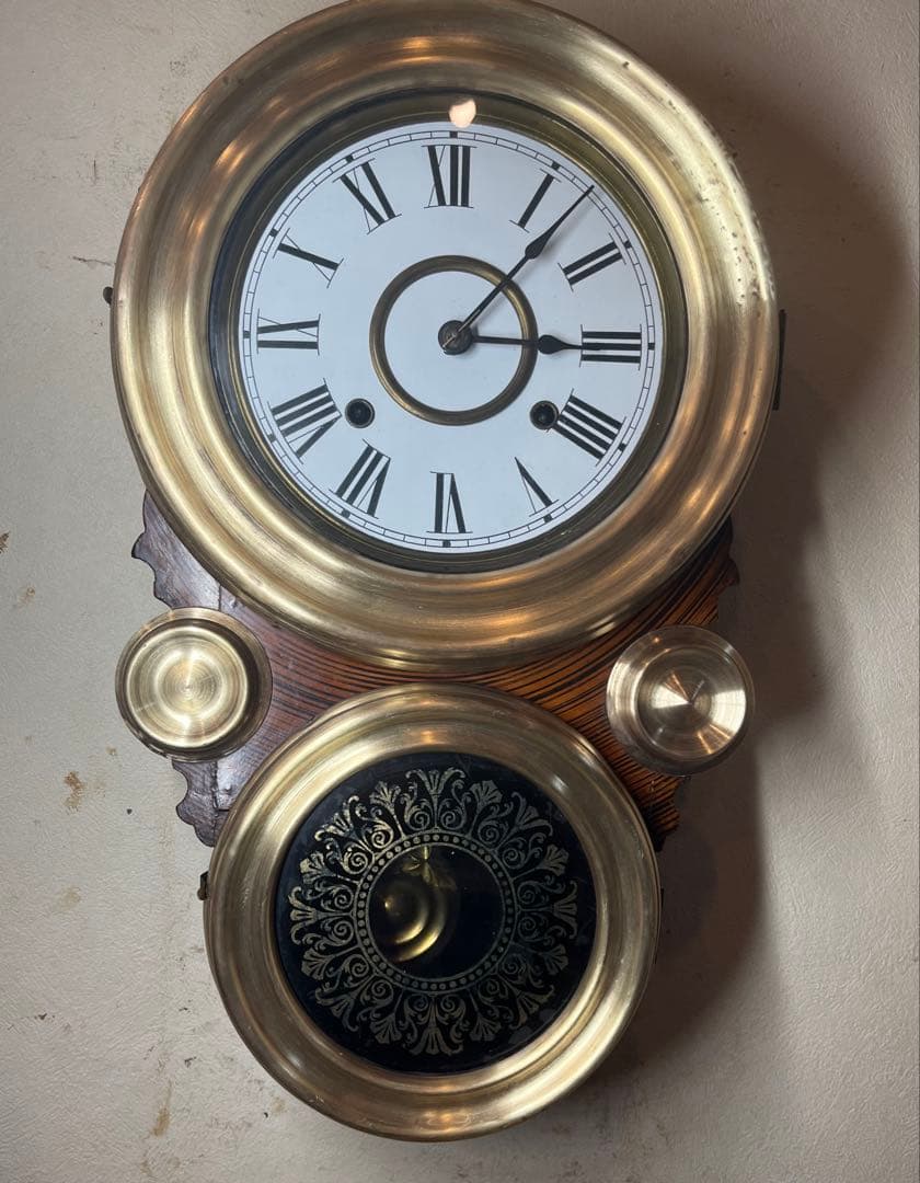 精工舎　だるま時計　柱時計　古時計　振り子時計　　ゼンマイ　ボンボン　レトロ