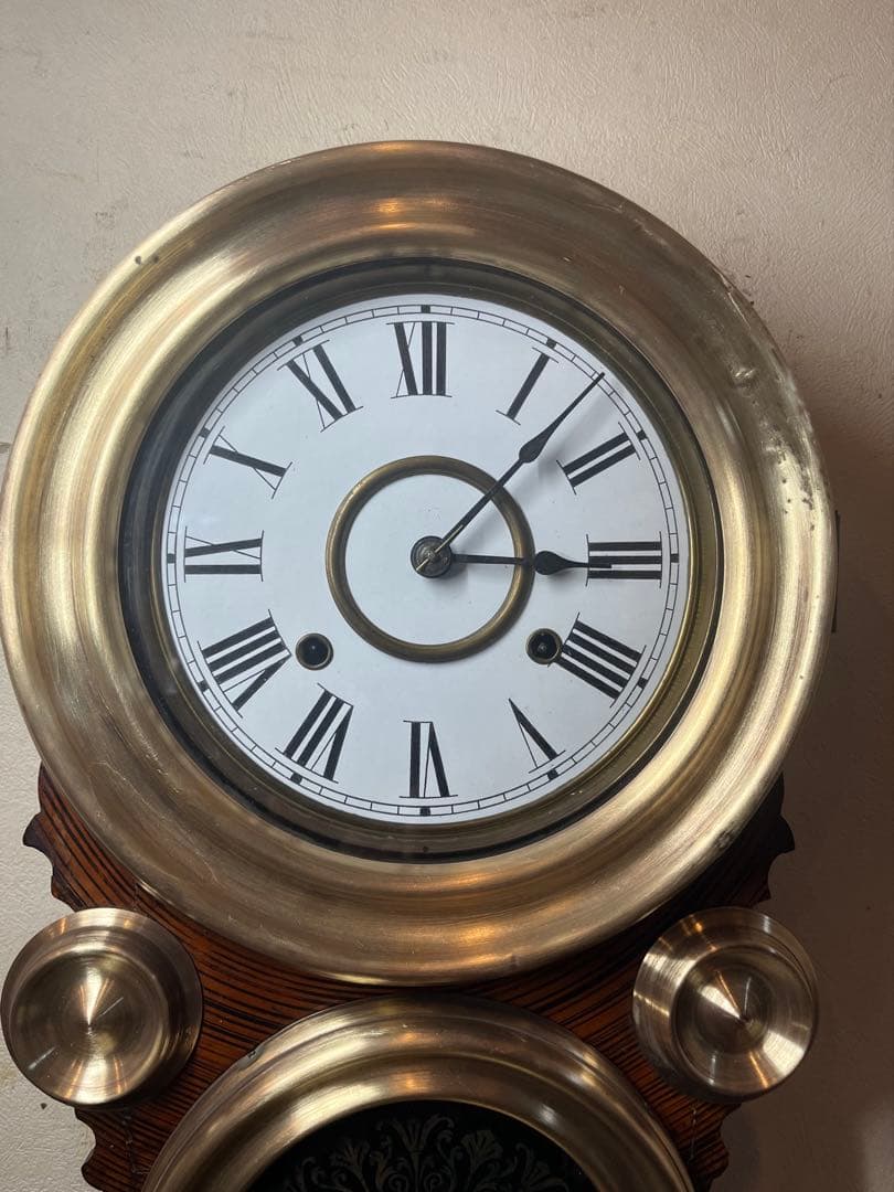 精工舎　だるま時計　柱時計　古時計　振り子時計　　ゼンマイ　ボンボン　レトロ