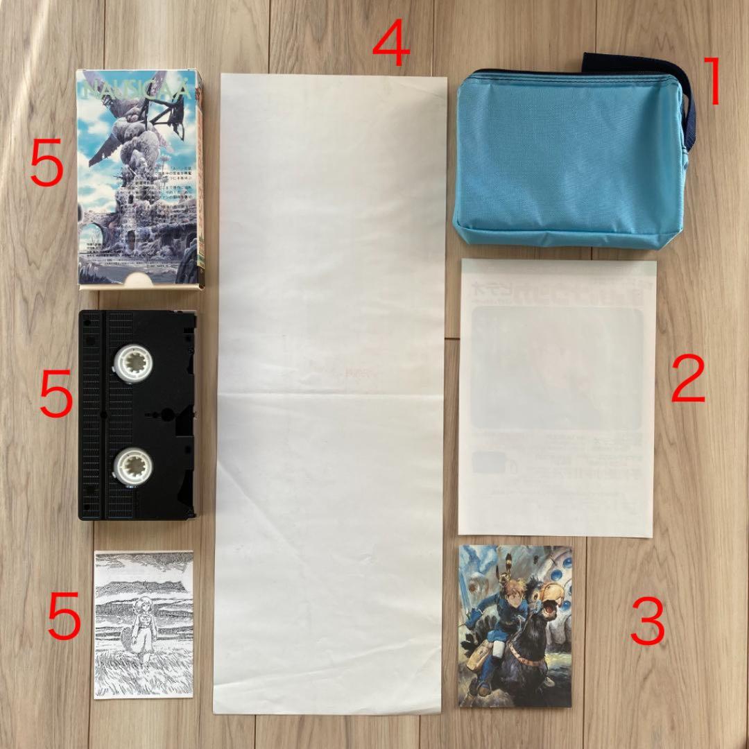 風の谷のナウシカ ビデオ 販促品 ポーチ　Aセット ◆非売品 美品 1984年物