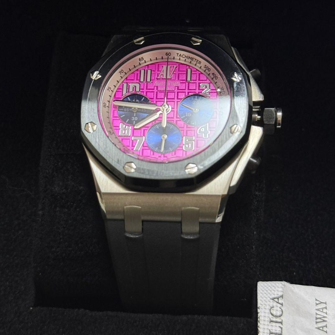 OMECO オメコ　AV 腕時計　クロノグラフ　箱付き　アダルトビデオ