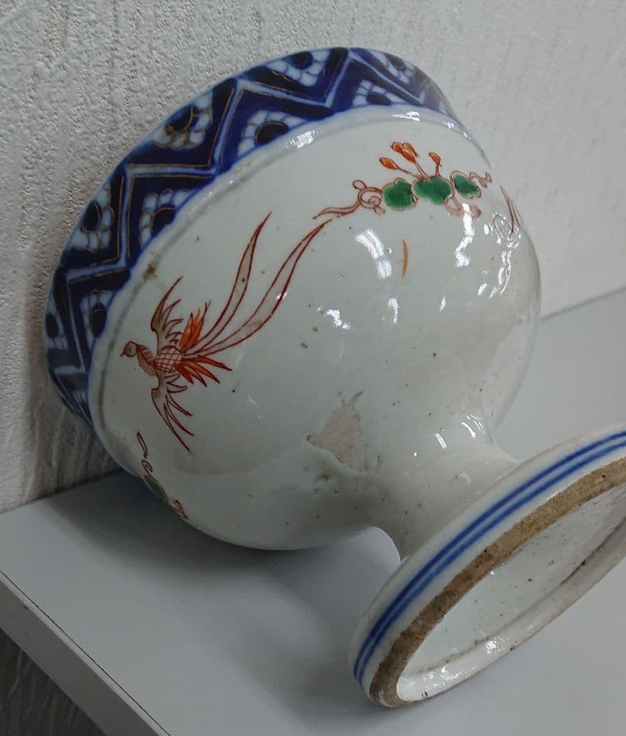 古伊万里の色絵杯洗 骨董
