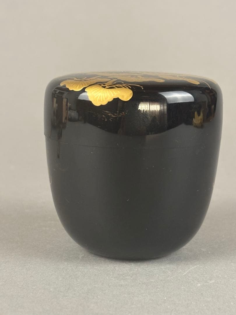 輪島塗　棗　峯月作　老松蒔絵