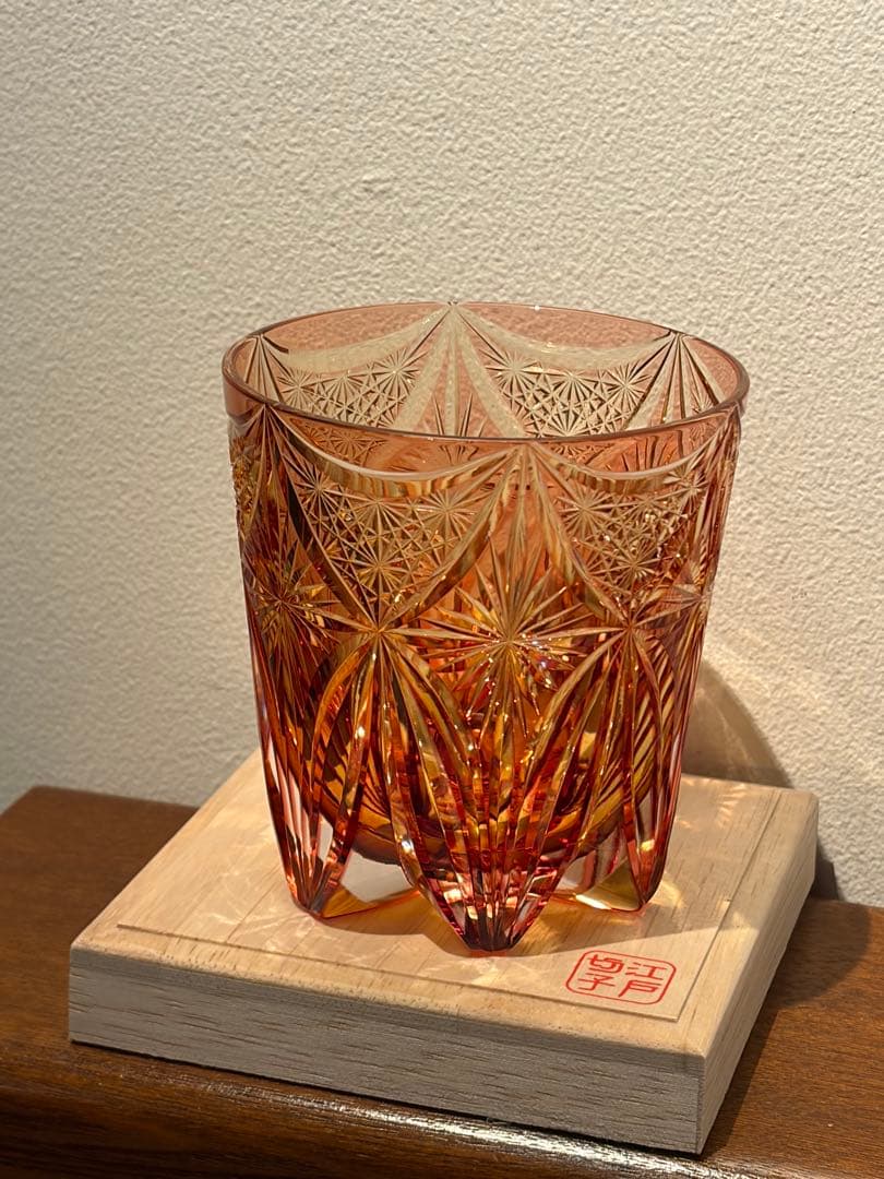 KAGAMI 江戸切子　根本達也作　ロックグラス