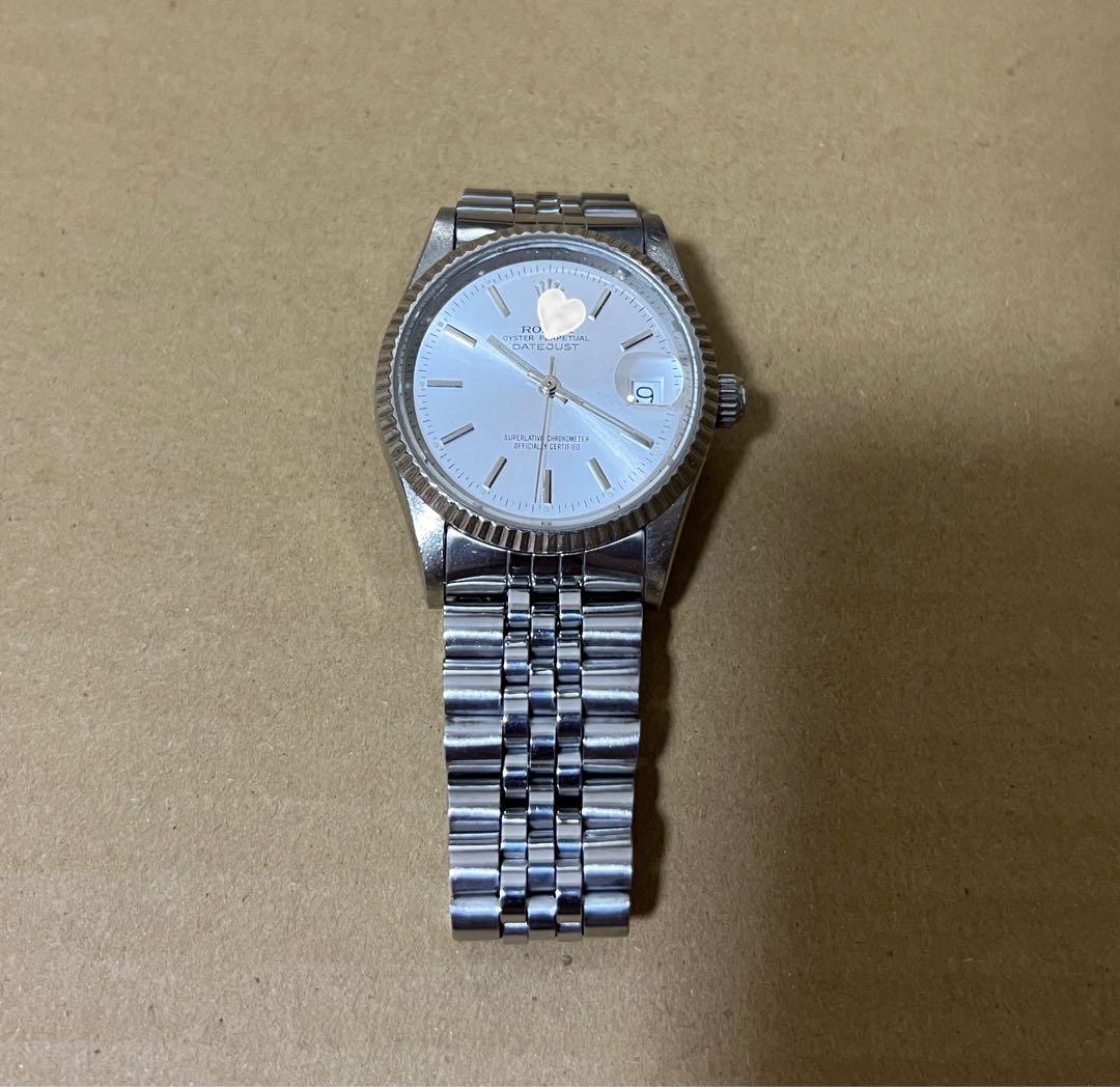 自動巻き時計 シルバー ステンレス