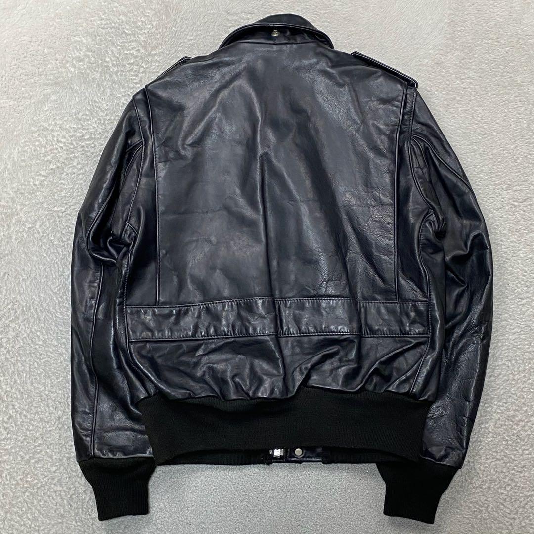 希少　Schott ショット　フライトジャケット　G-1 ブラック　184SM