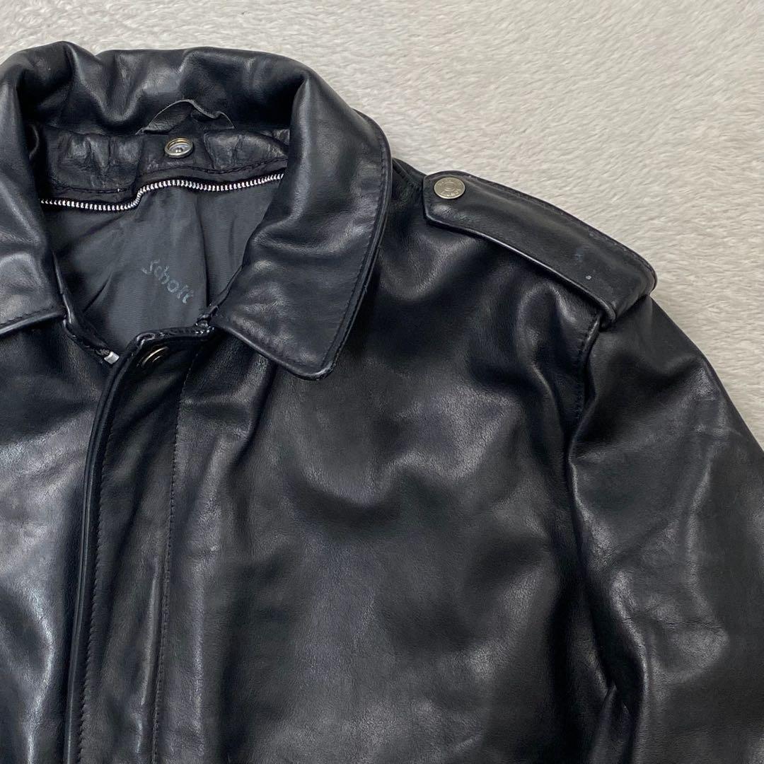 希少　Schott ショット　フライトジャケット　G-1 ブラック　184SM