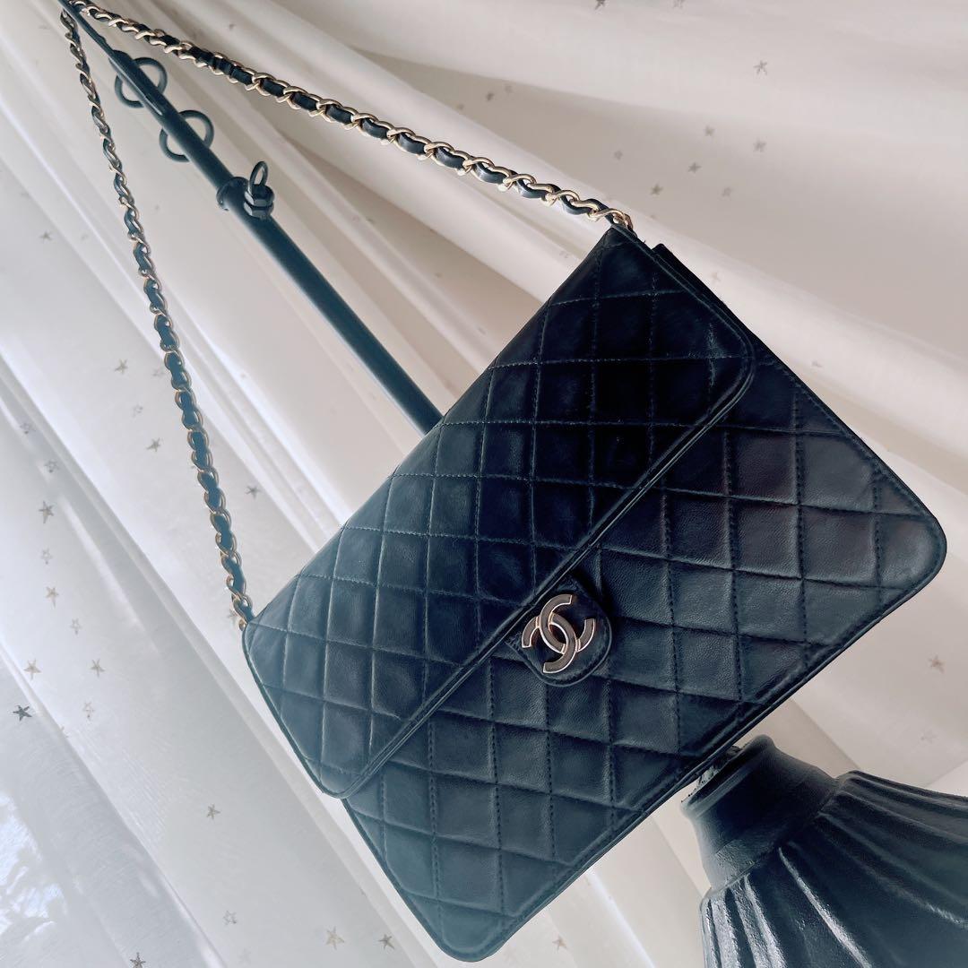 最終価格　CHANELシャネルマトラッセラムスキンショルダーバッグ