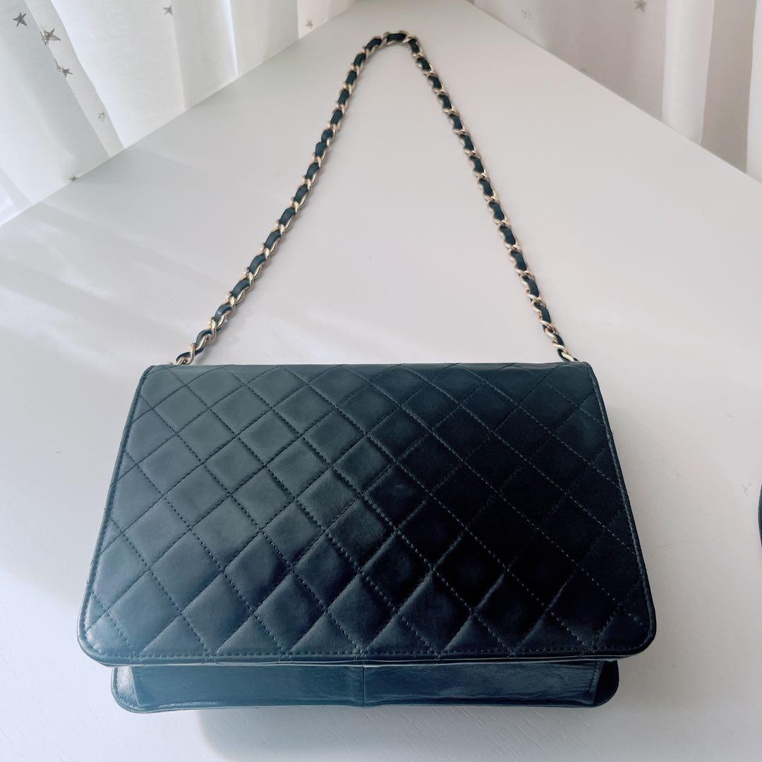 最終価格　CHANELシャネルマトラッセラムスキンショルダーバッグ