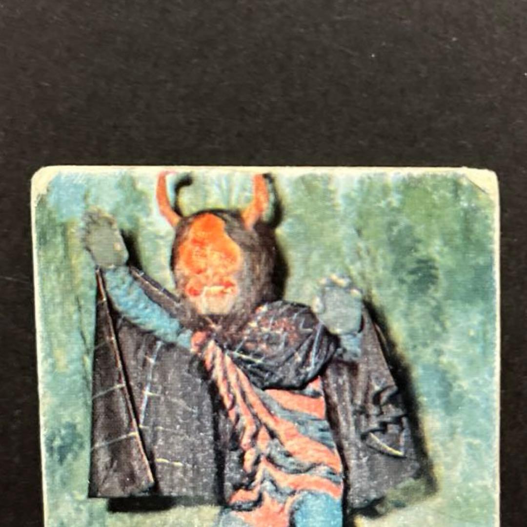 カルビー旧仮面ライダーカード【表25局】NO.1 怪奇くも男