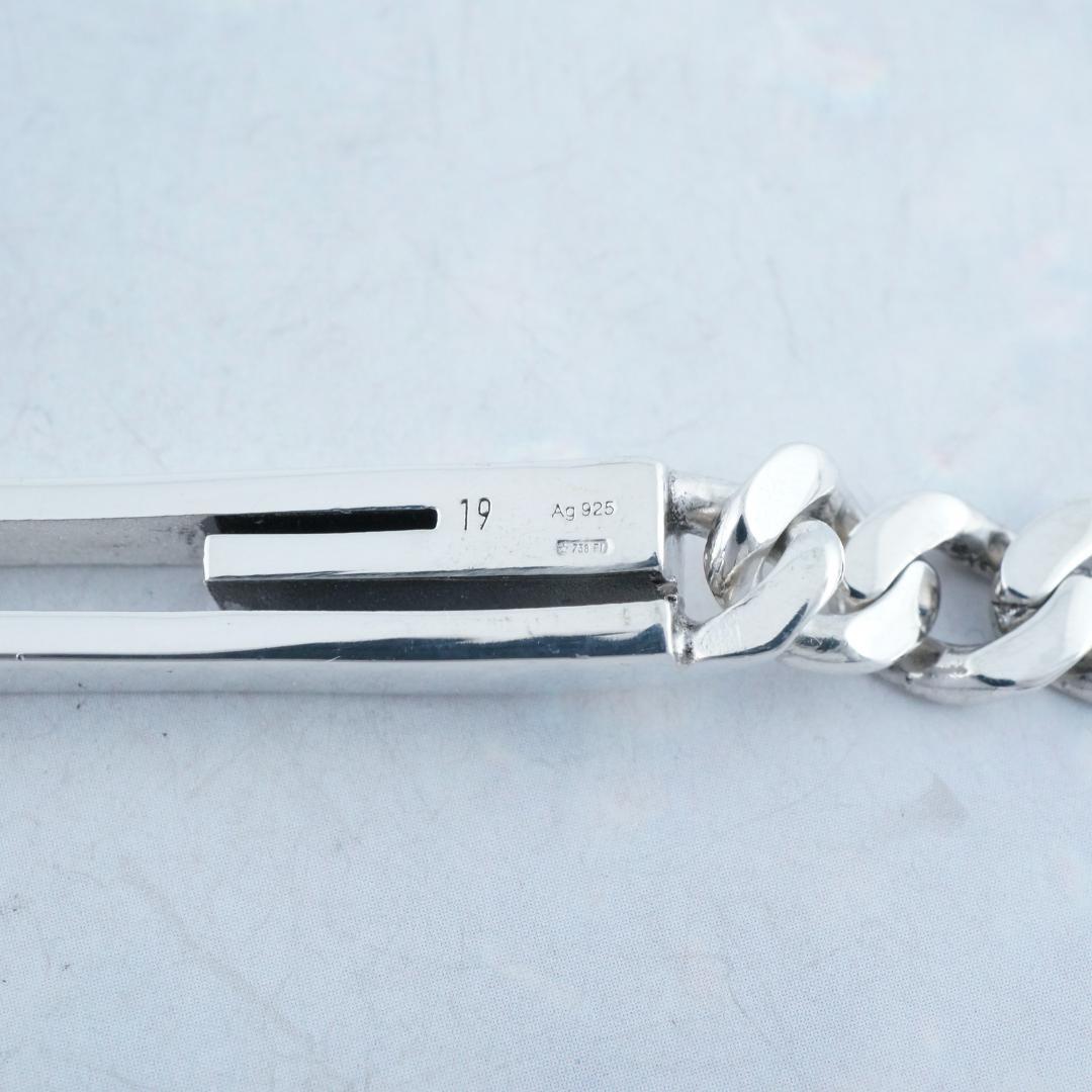 ロクスタ様 　新品仕上 グッチ Gロゴ SV925 チェーン ブレスレット 19