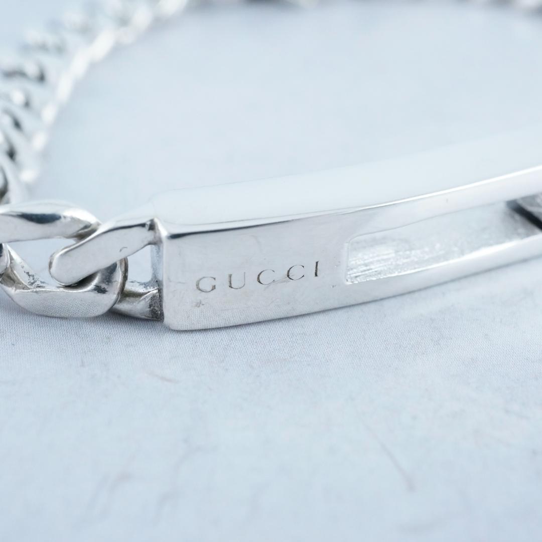 ロクスタ様 　新品仕上 グッチ Gロゴ SV925 チェーン ブレスレット 19