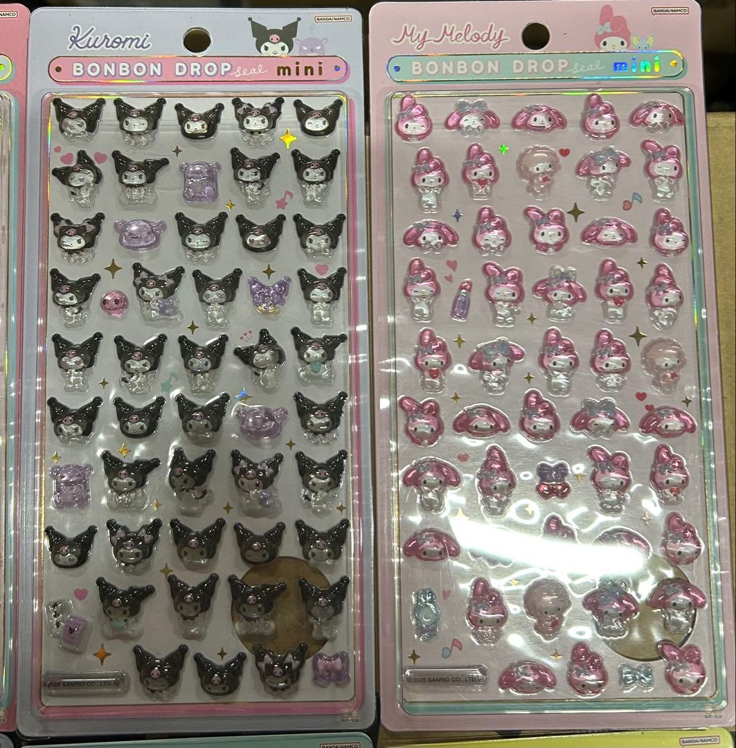 新作正規品　サンリオボンボンドロップシール 8枚セット