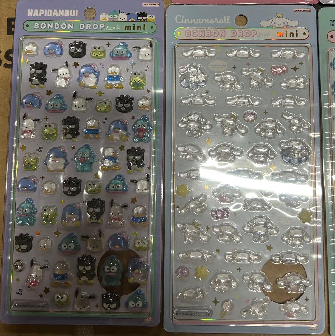 新作正規品　サンリオボンボンドロップシール 8枚セット