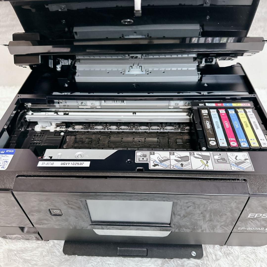 エプソン インクジェットプリンター 複合機 EP-807AB 新品 純正インク