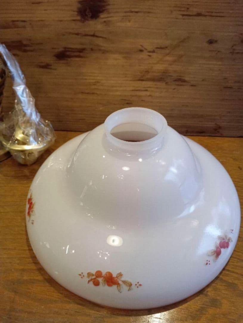 超希少　マニー　ロココ　ガラスシェード　シェード用灯具付き