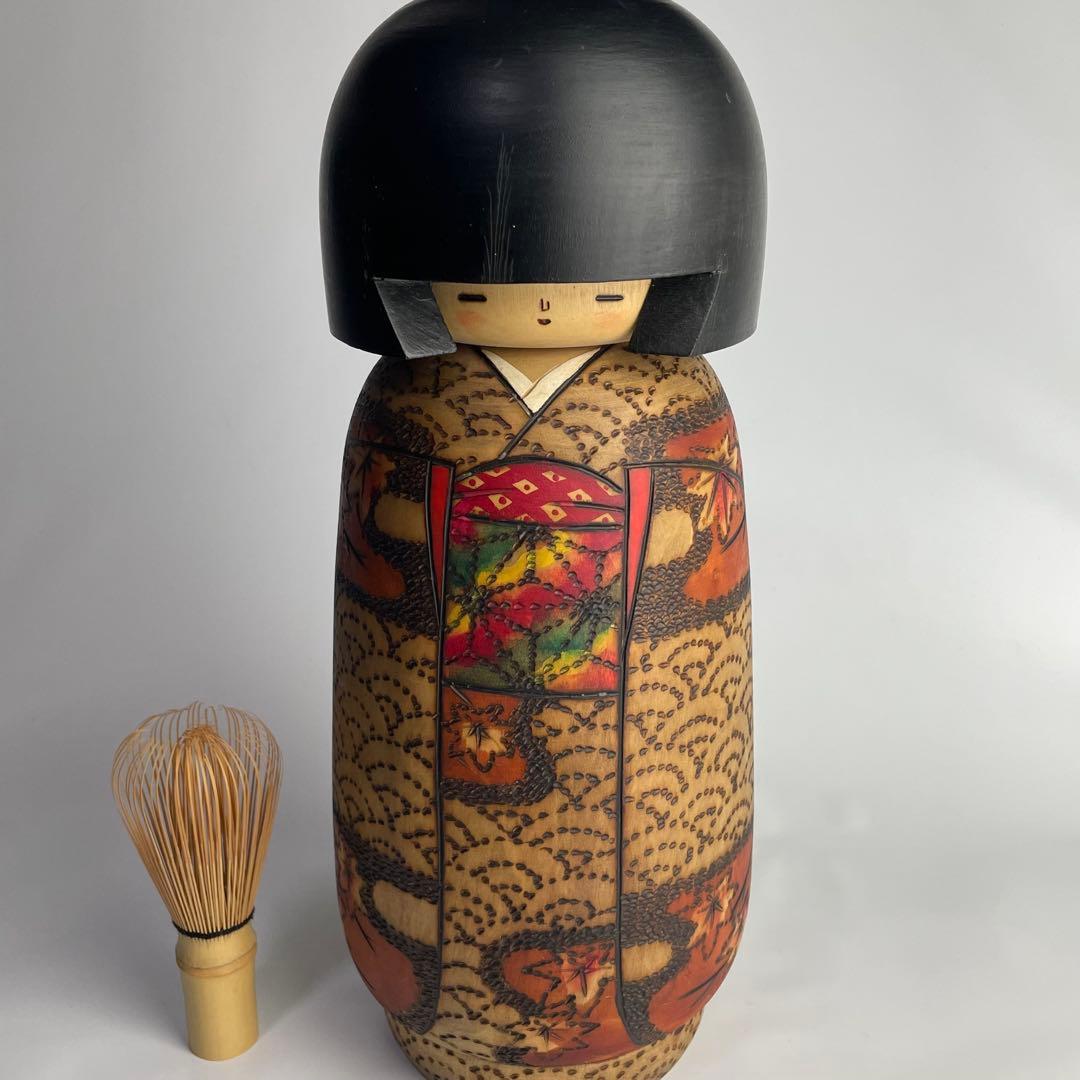 希少 小林伊之助 伊之助 作 創作こけし 郷土玩具