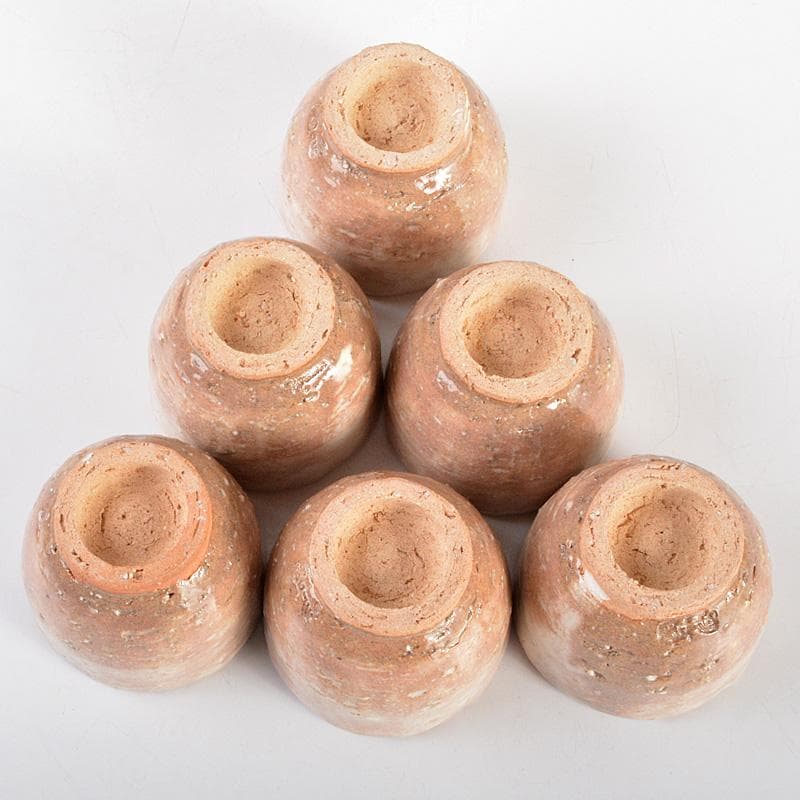 萩焼　十二代田原陶兵衛作　茶器揃　急須　湯冷　煎茶碗6客　共箱　V　6221C