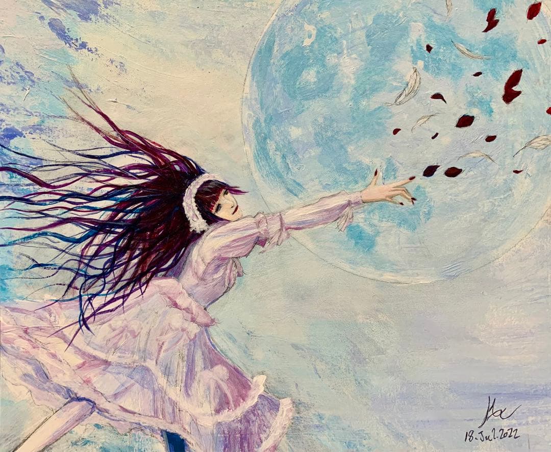 河村亨一『届かない…』絵画