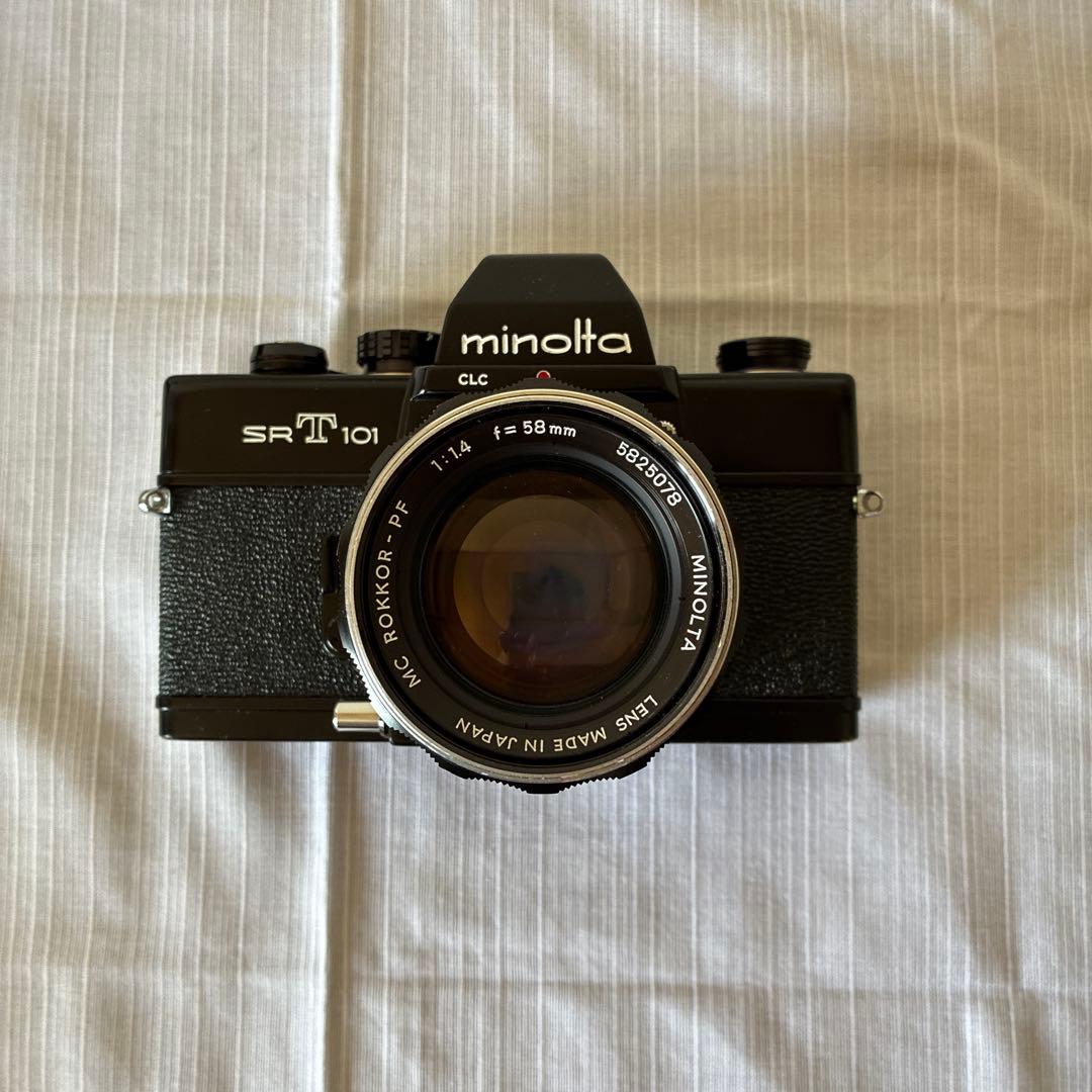 フィルムカメラ Minolta srt101 MC ROKKOR PF 58mm f1.4