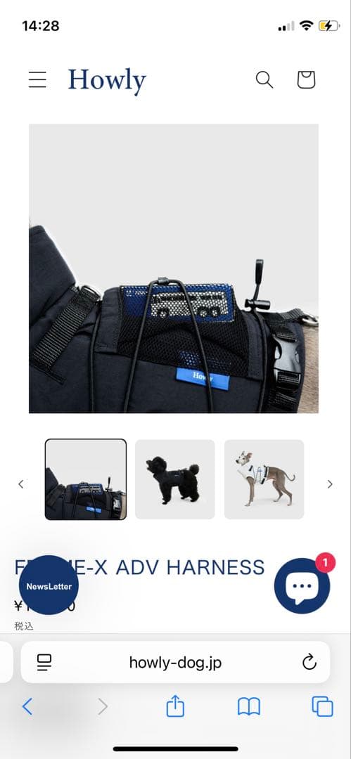 Howly FRAME-X ADV HARNESS Lsize 黒