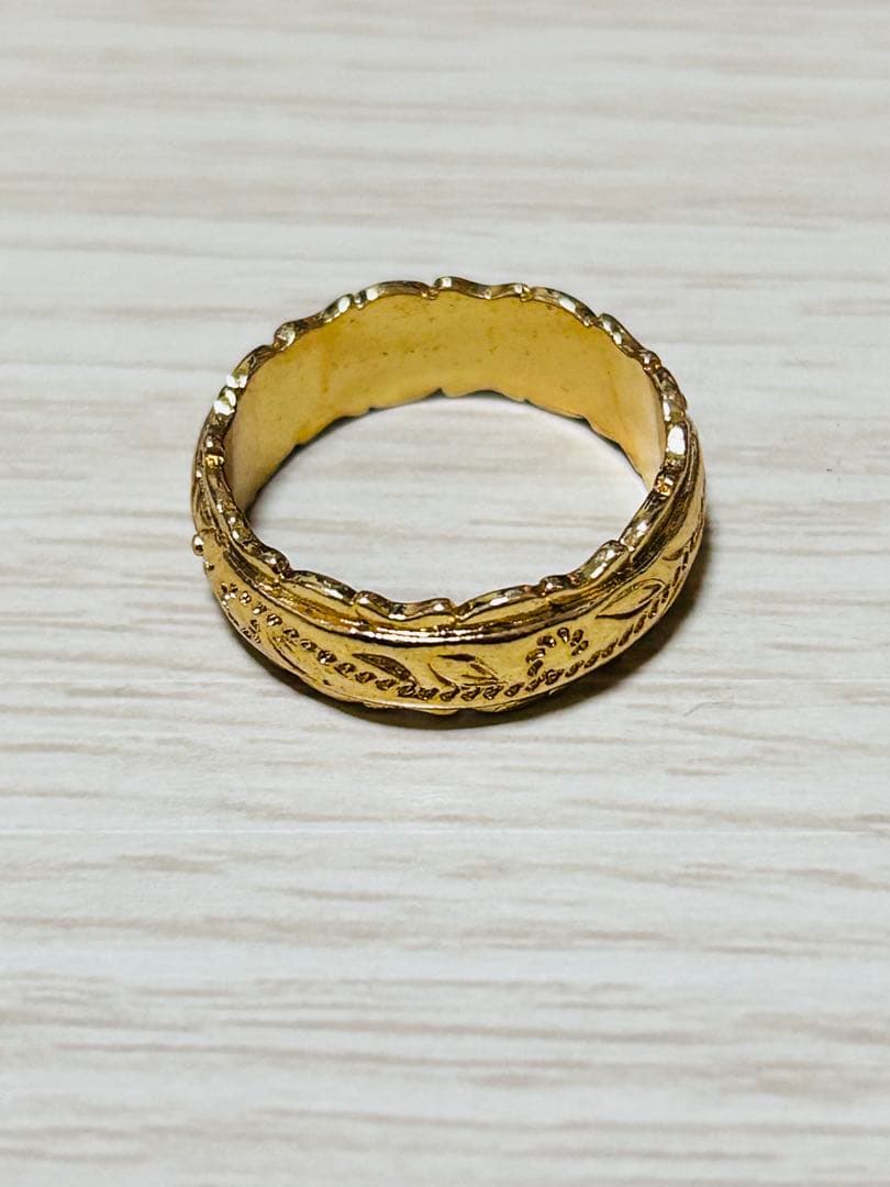 14K ハワイアンジュエリー　リング　4.5g 19号