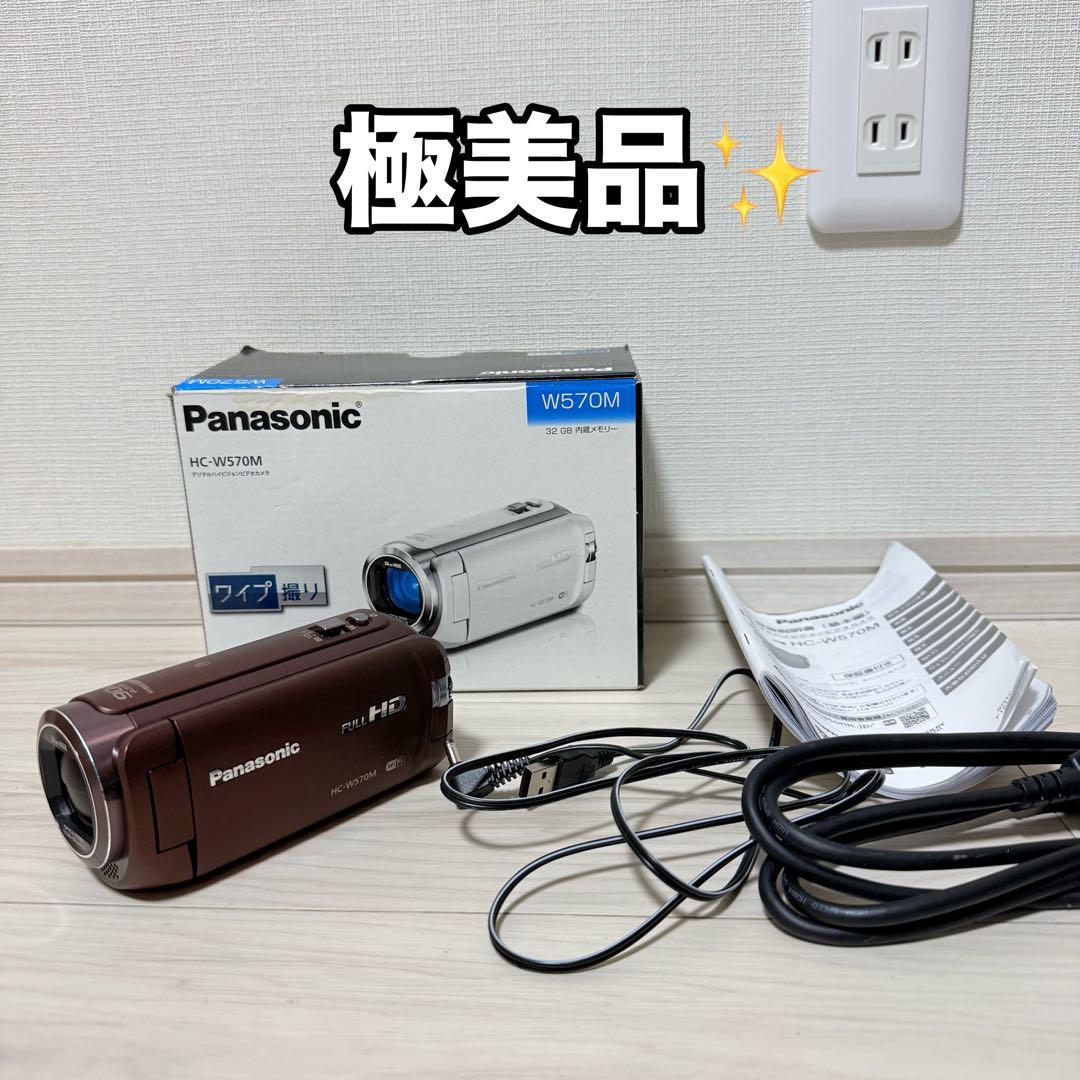 【極美品】Panasonic HDビデオカメラ HC-W570M ブラウン