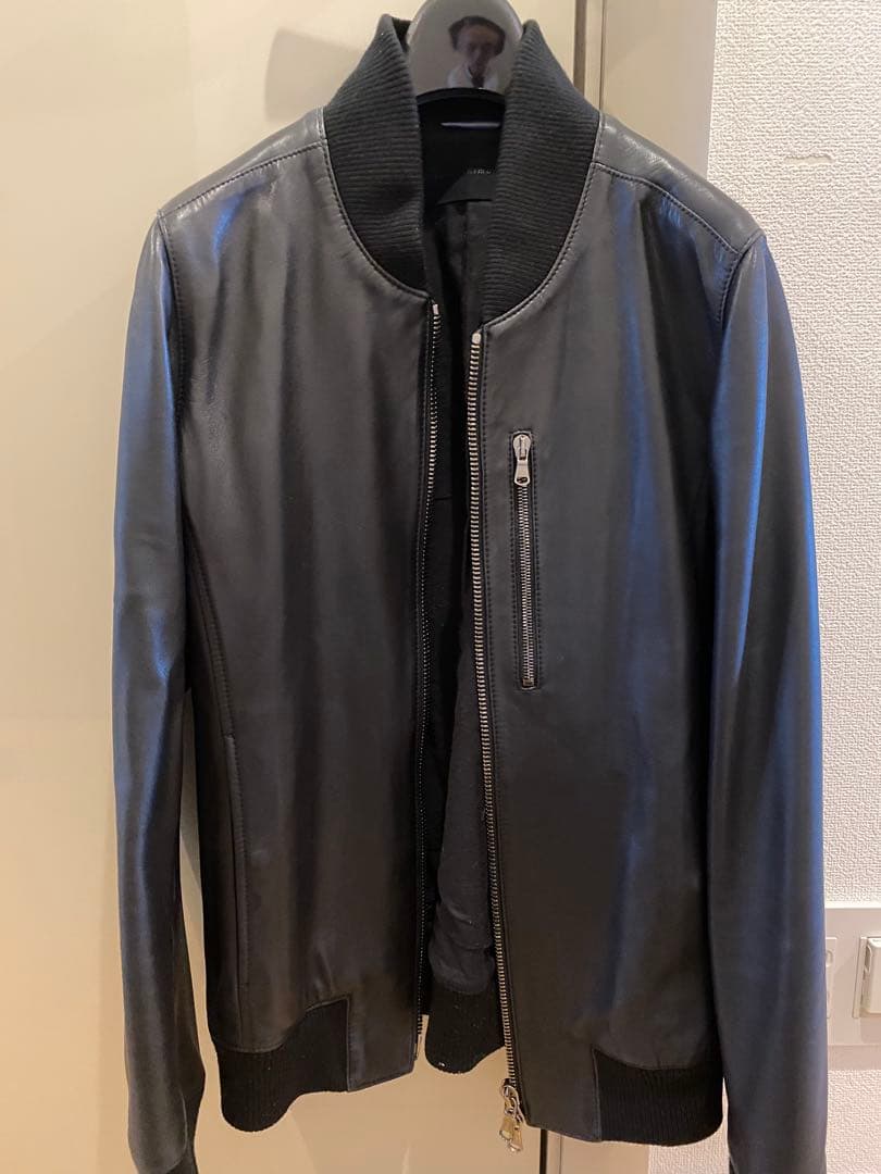 Junhashimoto 黒レザー シングルライダースジャケット