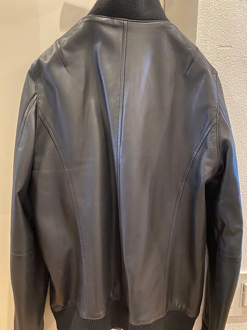 Junhashimoto 黒レザー シングルライダースジャケット