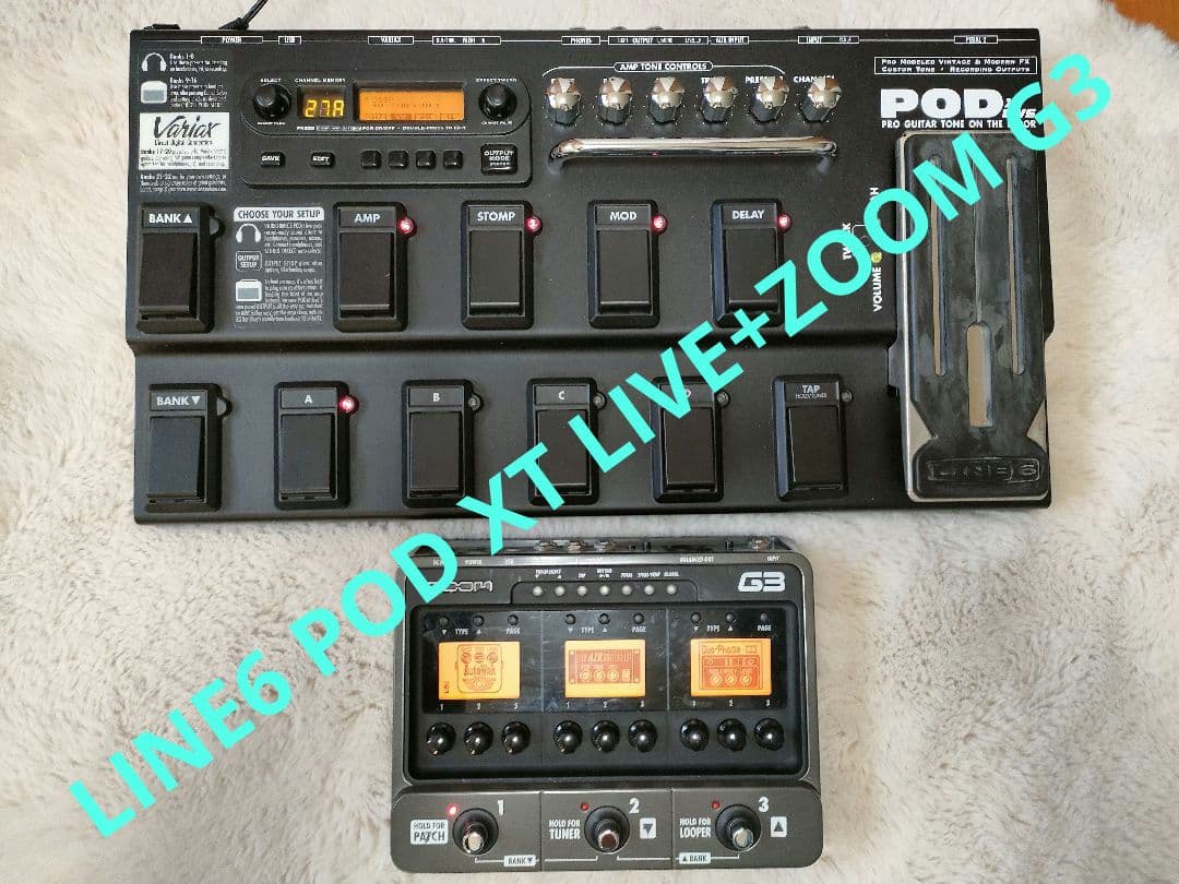 エフェクターセットLINE6 POD XT LIVE+ZOOM G3