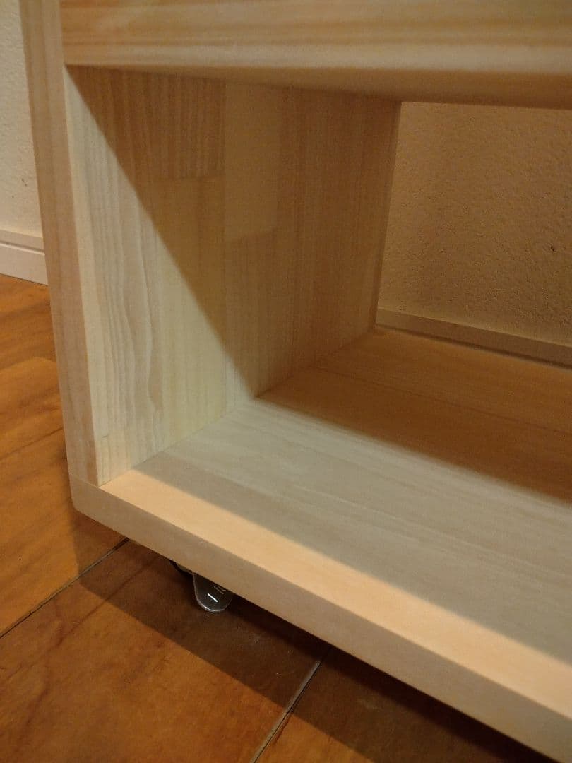 木製　ハンドメイド　オーダー　キャスター付き　BOX　ラック　シェルフ 棚