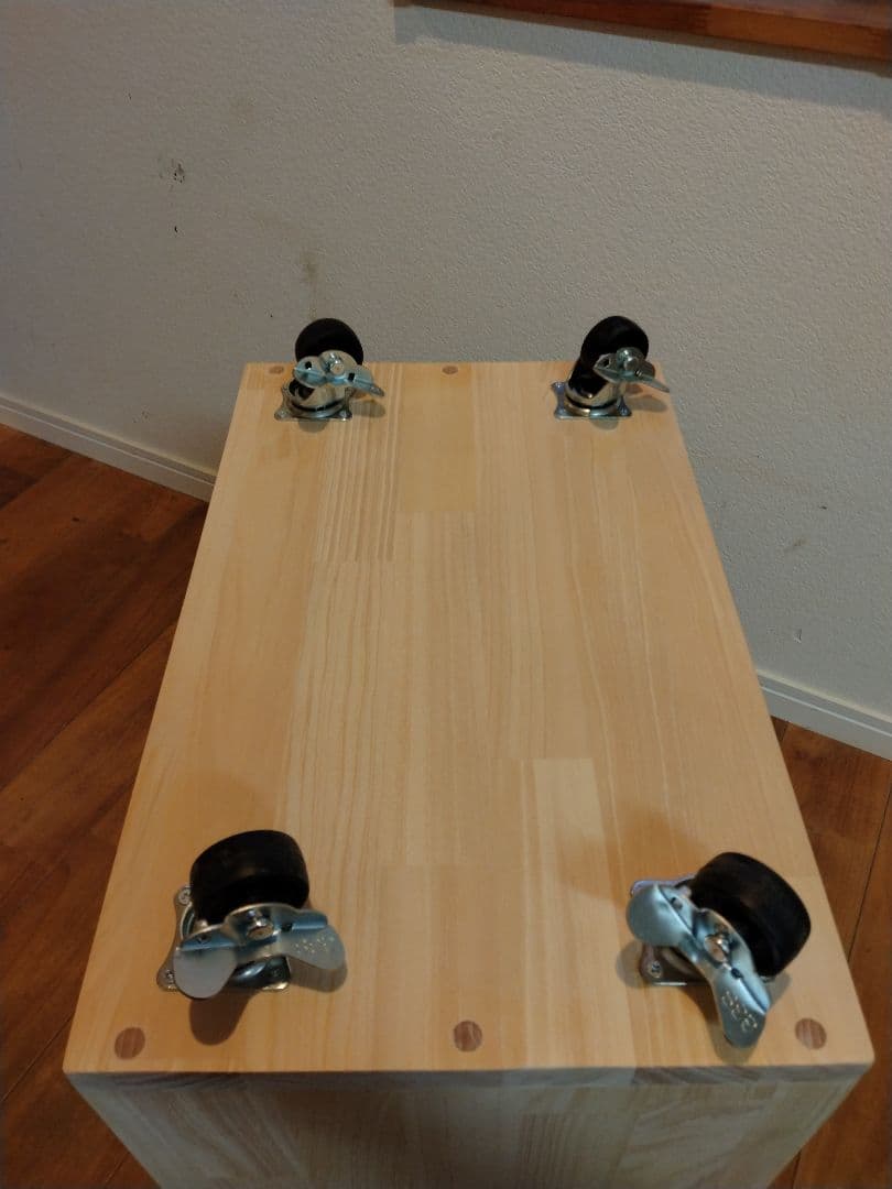 木製　ハンドメイド　オーダー　キャスター付き　BOX　ラック　シェルフ 棚