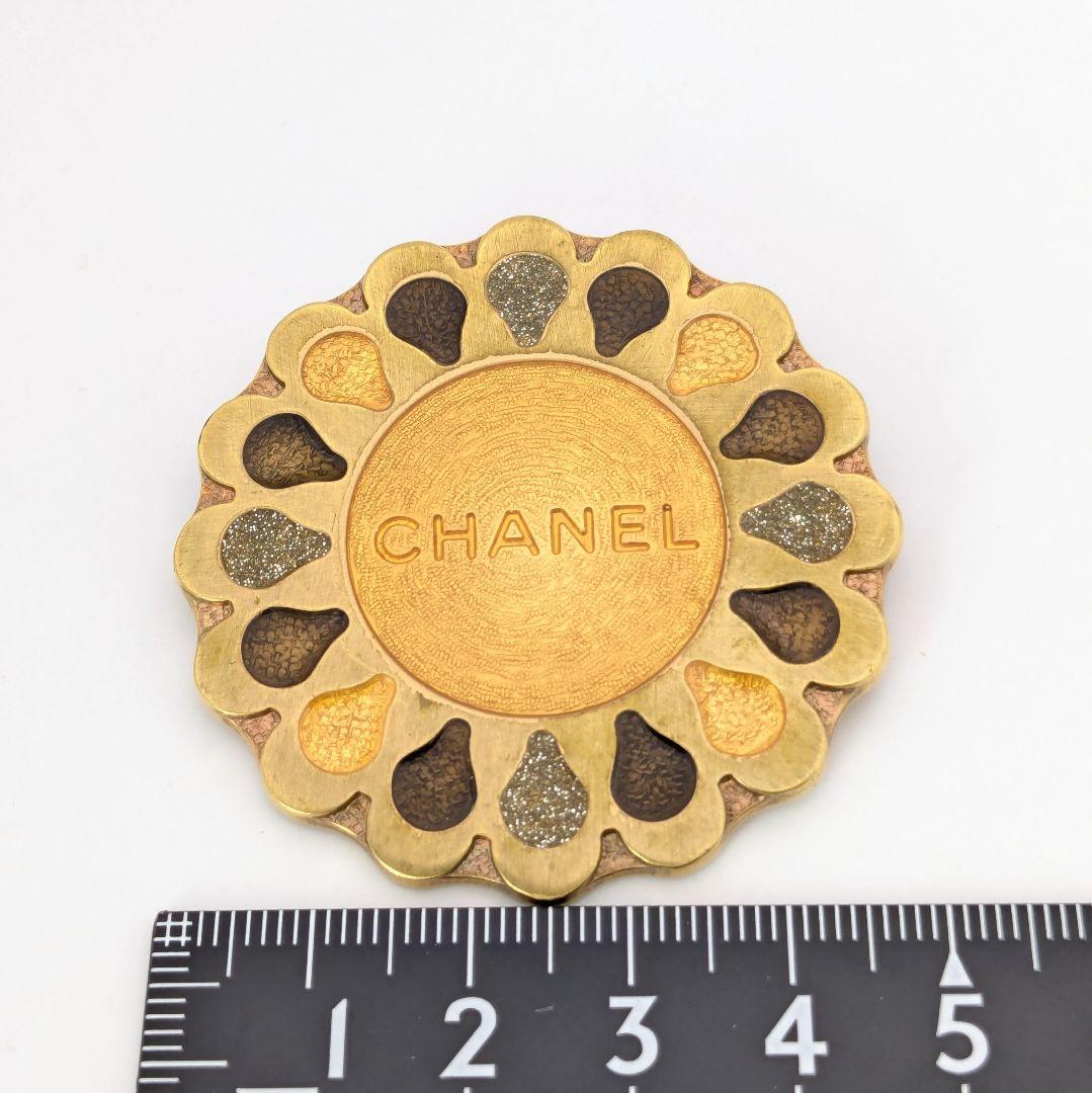 希少 シャネル CHANEL 2way フラワー グリポワ ブローチ トップ