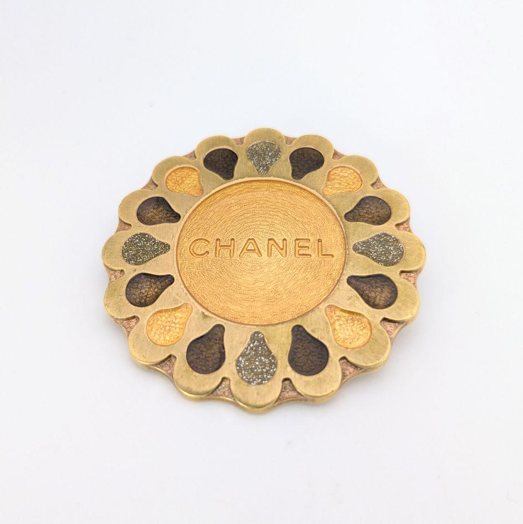 希少 シャネル CHANEL 2way フラワー グリポワ ブローチ トップ