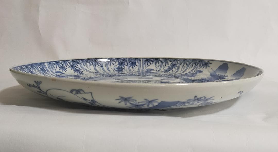 古伊万里染付竹林七賢人大皿