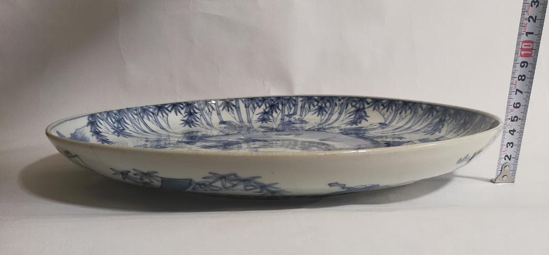 古伊万里染付竹林七賢人大皿