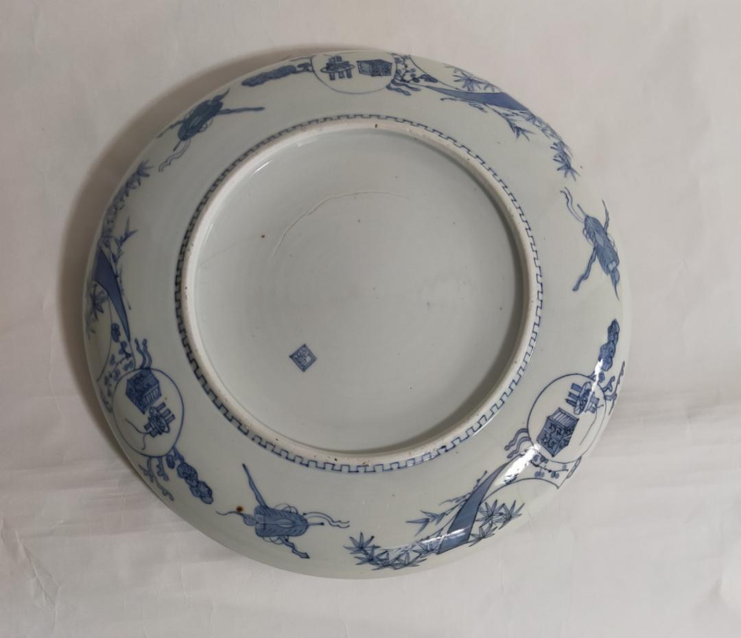 古伊万里染付竹林七賢人大皿