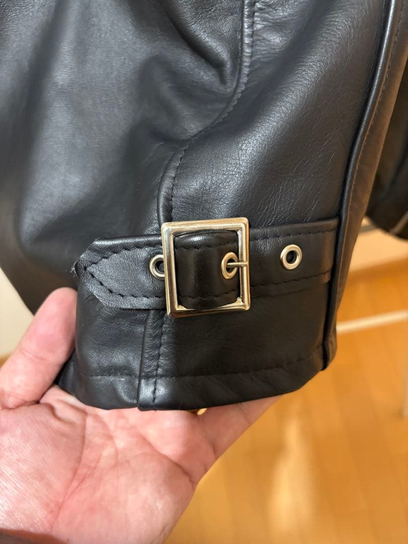 Schott ショット　652 ライダース　シングル　襟付き　ブラック　40