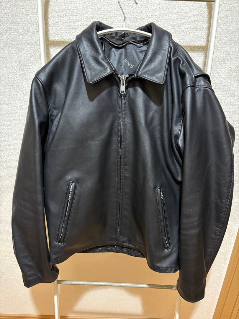 Schott ショット　652 ライダース　シングル　襟付き　ブラック　40