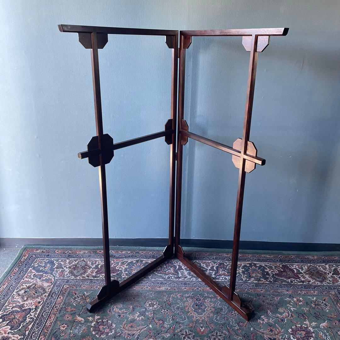 【希少】松本民芸家具　衣桁　衣紋掛け　ハンガー　着物掛け　サクラ材　美品