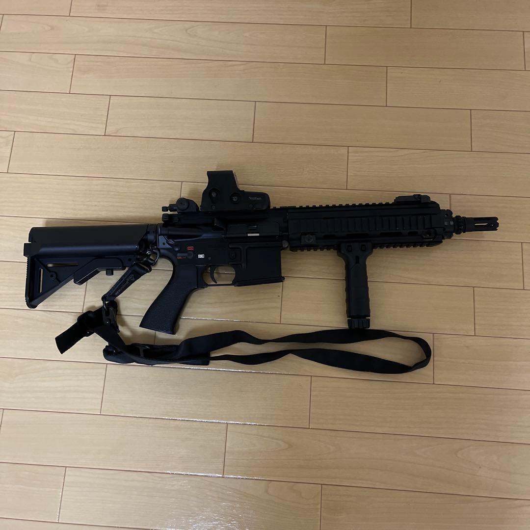 HK416D エアガン ブラック ストラップ付き
