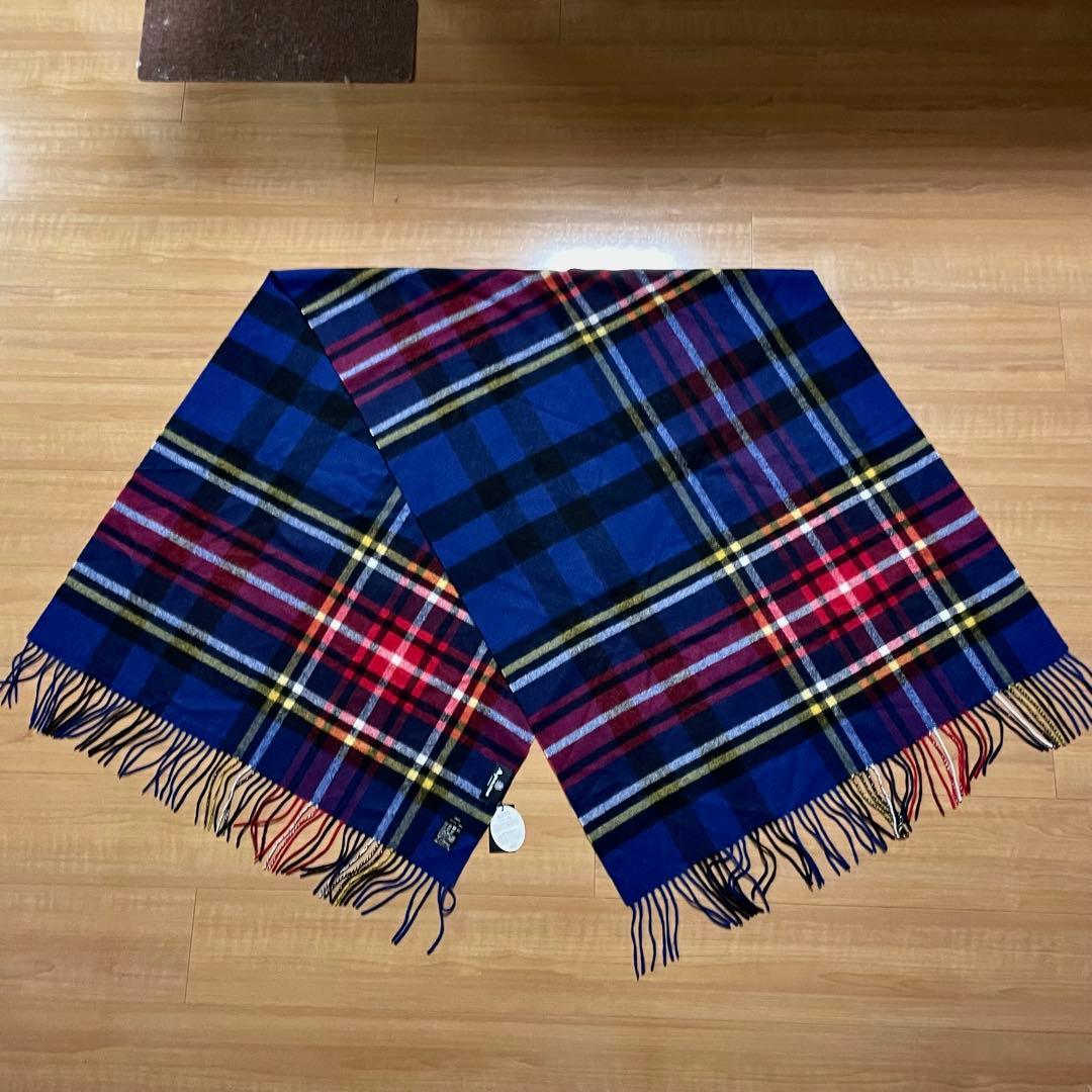 アクアスキュータム 洗える 大判カシミヤ100%ストール　タグ付き 未使用