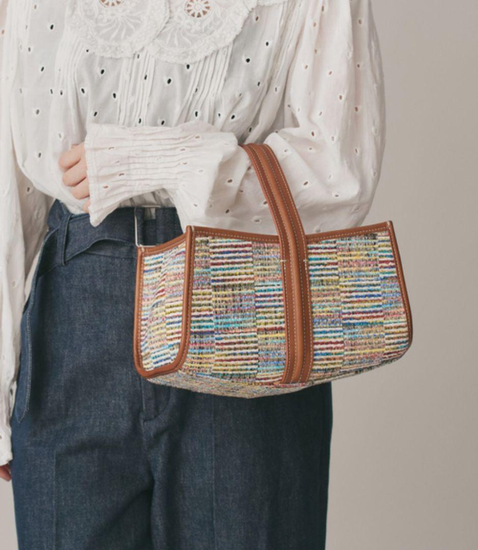 IENA購入★A VACATION・SEE SAW BAG LINE CHECK