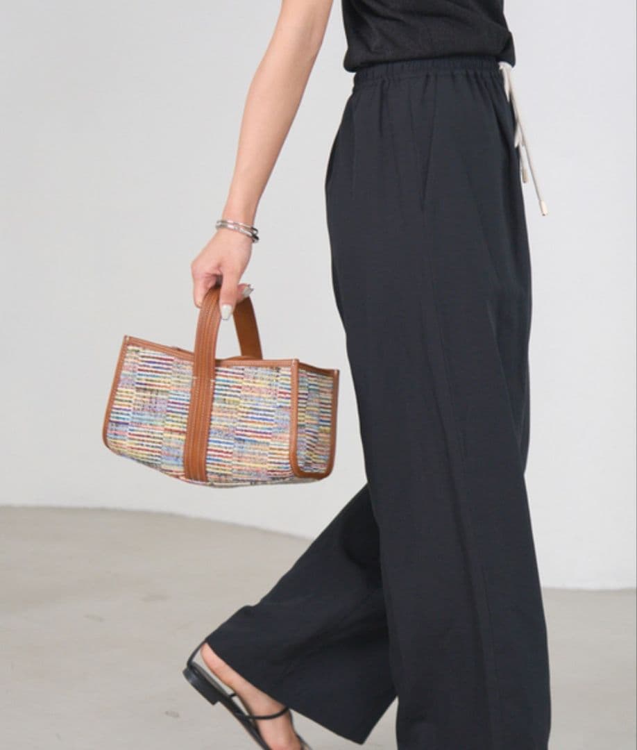 IENA購入★A VACATION・SEE SAW BAG LINE CHECK