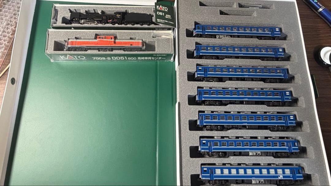 KATO D51 498、DD51 800、12系
