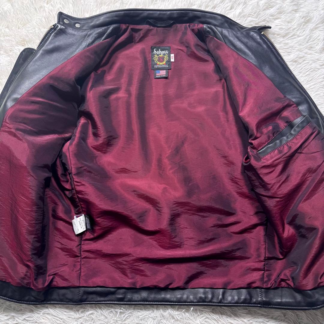 【極美品】schott ライダースジャケット　641xx #7009 40