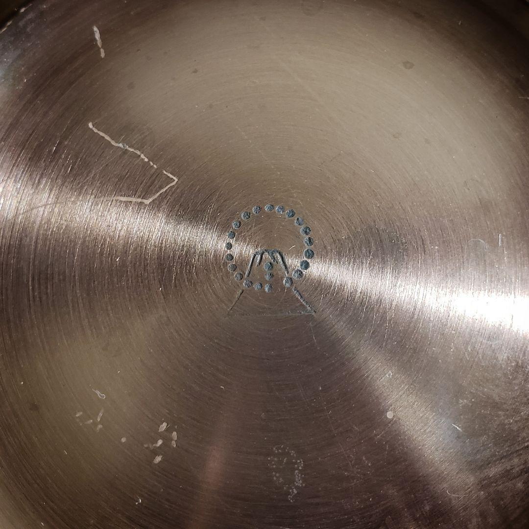 銅器 ゴミ箱 植木鉢カバー 物入れ スペースエイジ 銘 富士 70s 80s