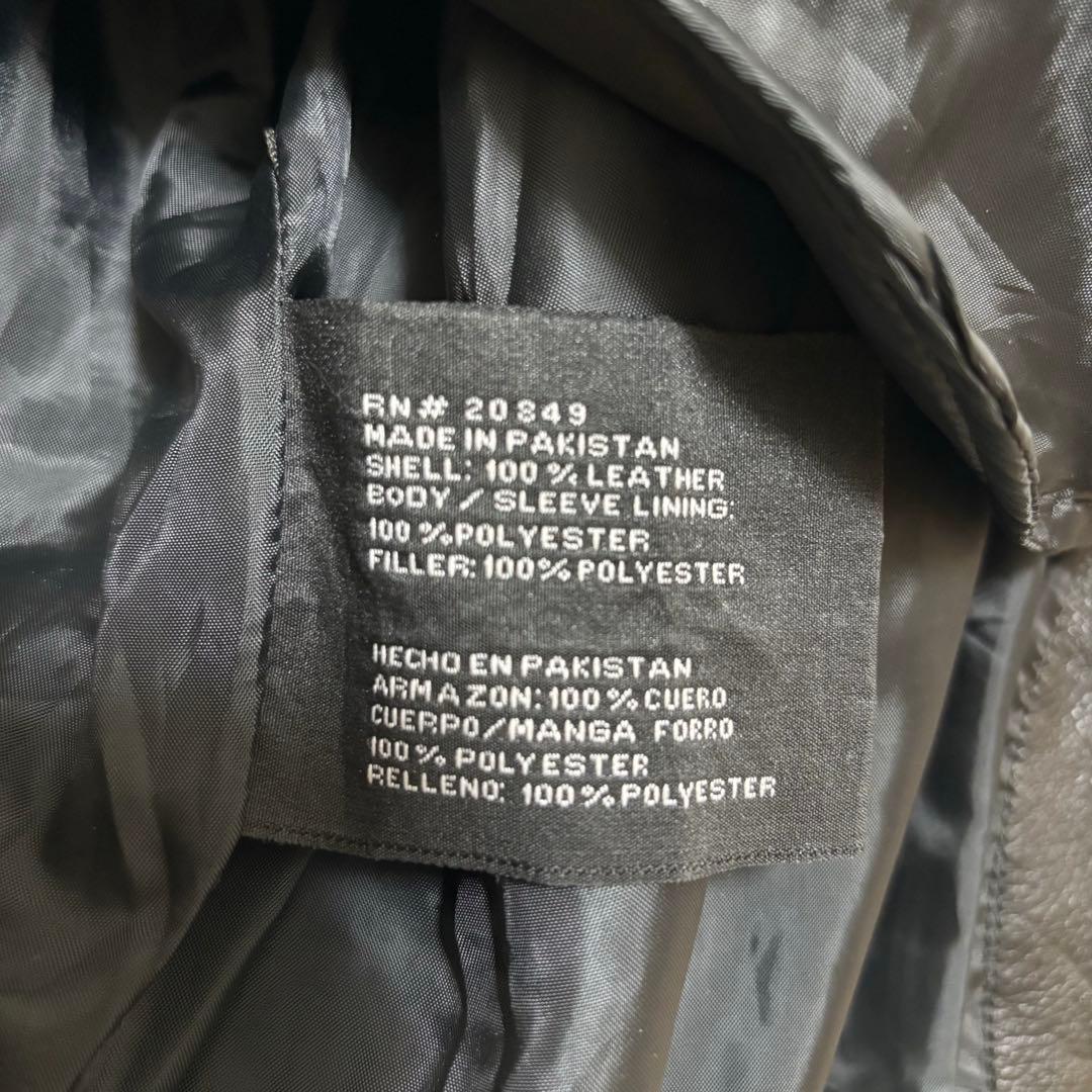 【稀少4XL】Excelled 本革　ライダースジャケット90s vintage